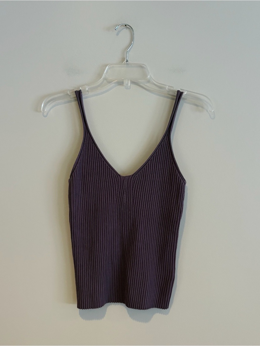 eesome Ribbed V-Neck Knit Tank Top NWT Size S